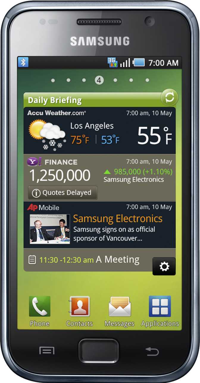 Samsung Galaxy S I9000: характеристики, цена и отзывы