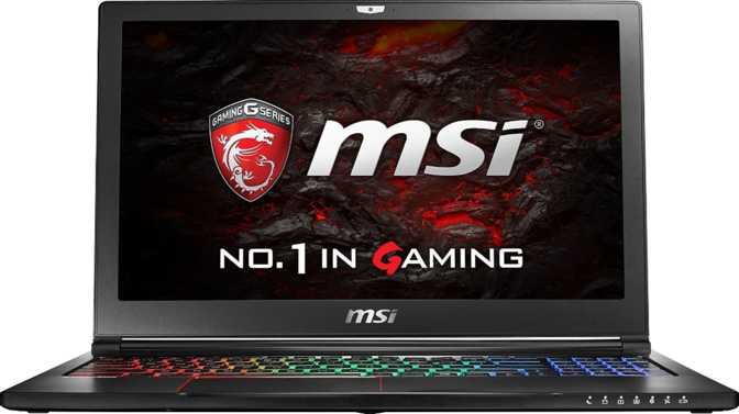 MSI GS63VR 6RF Stealth Pro 15.6" Intel Core i7 6700HQ 2.6GHz / 16GB / 256GB