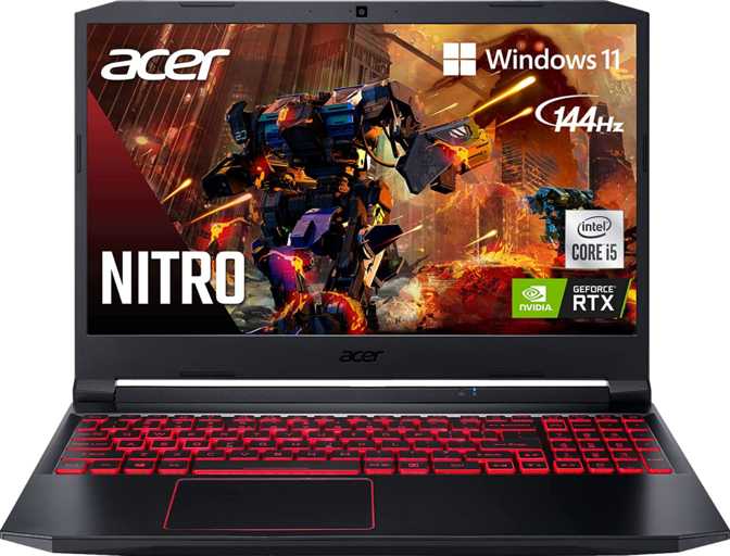 Acer Nitro 5 AN515-55-53E5 15.6" Intel Core i5-10300H 2.5GHz / Nvidia GeForce RTX 3050 Laptop / 8GB RAM / 256GB SSD