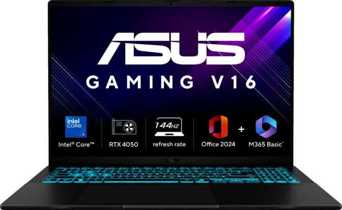 Asus Gaming V16 V3607VU 16" Intel Core 7 240H 2.5GHz / Nvidia GeForce RTX 4050 Laptop / 16GB RAM / 512GB SSD