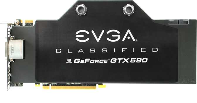 EVGA GeForce GTX 590 Classified Hydro Copper